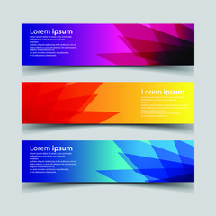 Fototapeta premium Vector Abstract design banner web template