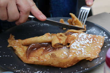crêpe à la crème de marron