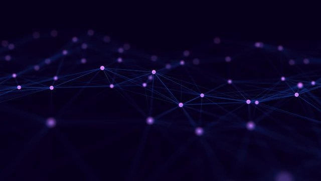 Network connection structure. Big data digital background. Science background with connected dots and lines. 3d rendering.