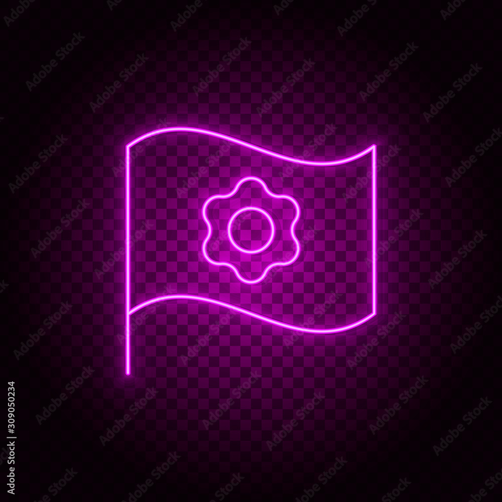 Poster flag, settings vector icon. element of simple icon for websites, web design, mobile app, info graphi