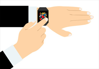 Smart watch - vector illustration