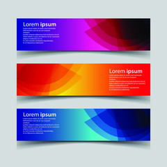 Fototapeta premium Vector Abstract design banner web template