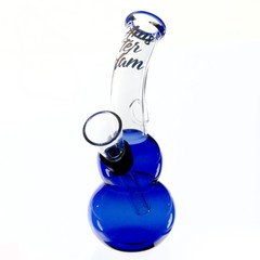 Glass bong pipe accessories for smoking on white background