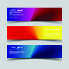 Fototapeta premium Vector Abstract design banner web template