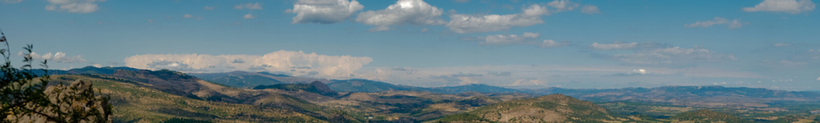 Fototapeta premium Panoramic view from bergama ancient city.