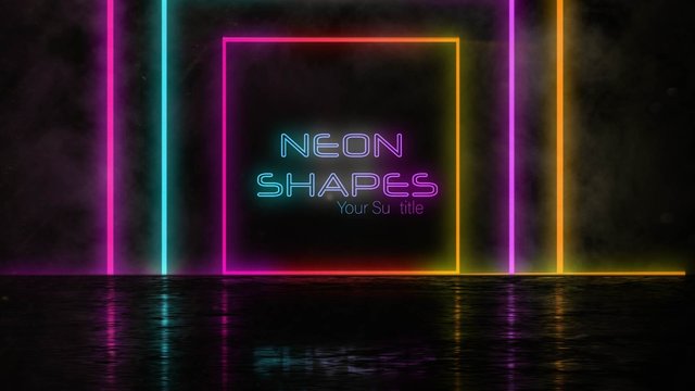 Neon Shapes Titles
