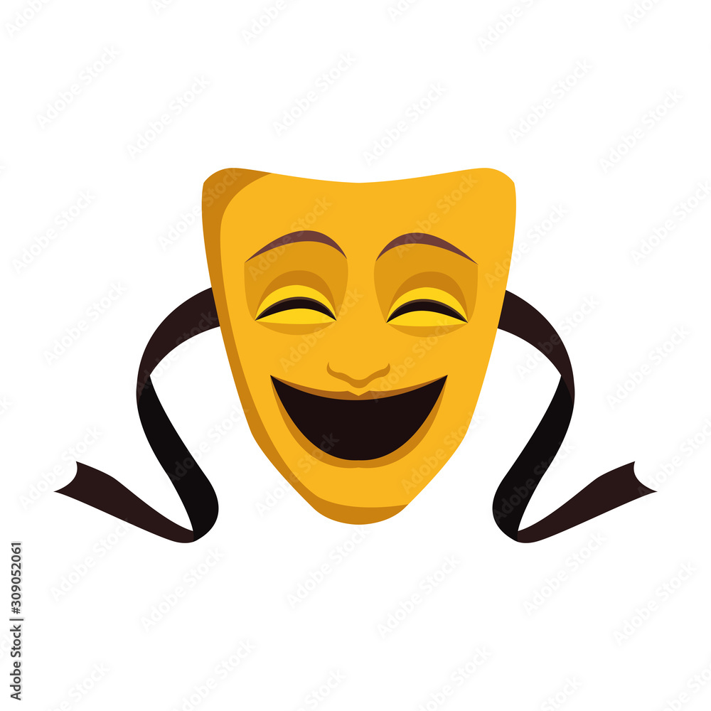 Poster Comedy theater mask icon