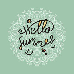 Inspirational hand-lettering quote. Can be used as a print on t-shirts and bags, stationary or poster, cards and designs.