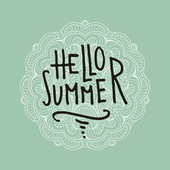 Inspirational hand-lettering quote. Can be used as a print on t-shirts and bags, stationary or poster, cards and designs.