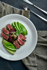 Tuna Fish Salad with avocado, Healthy salad