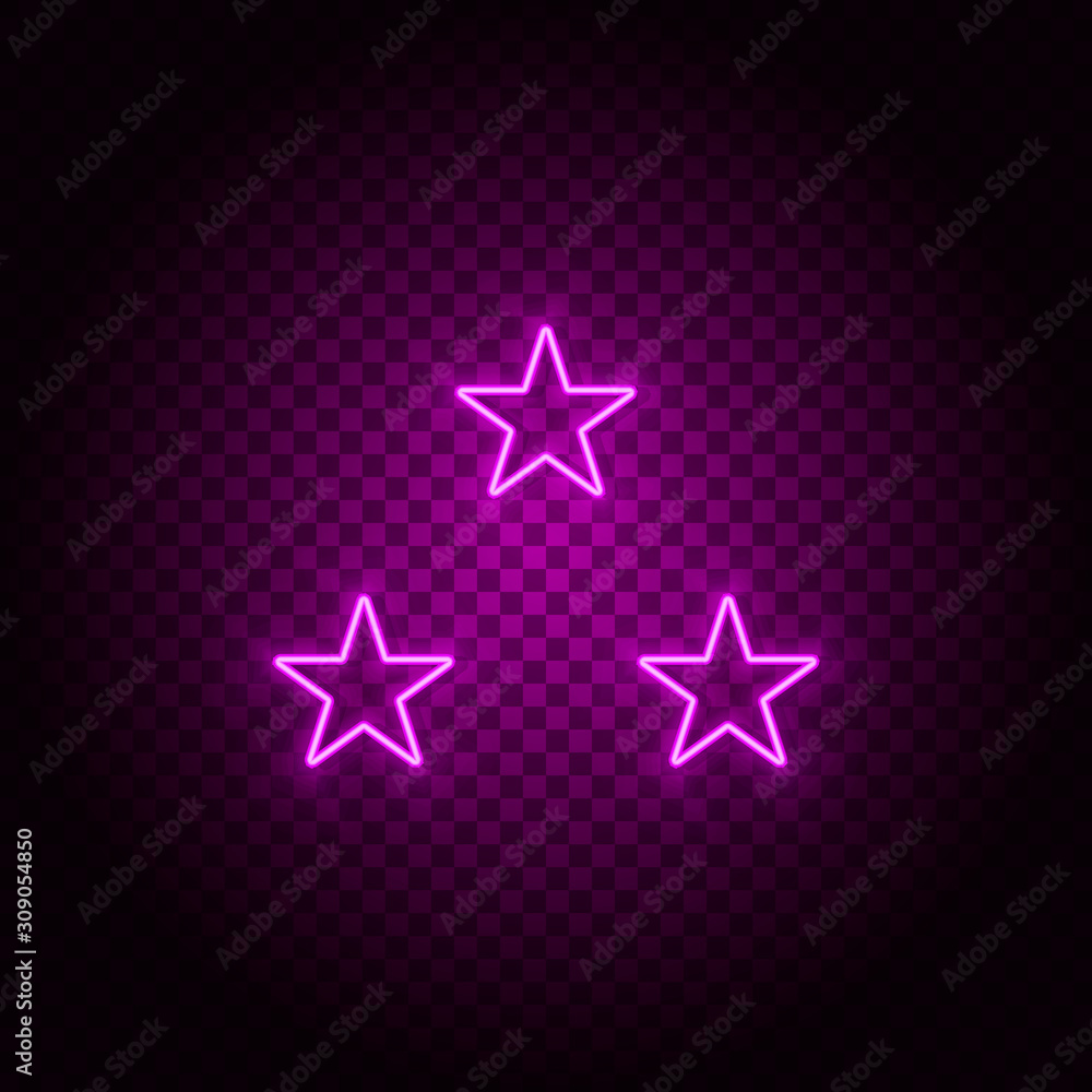 Poster stars vector icon. element of simple icon for websites, web design, mobile app, info graphics. pink 