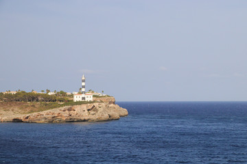 lighthouse at the ocean
