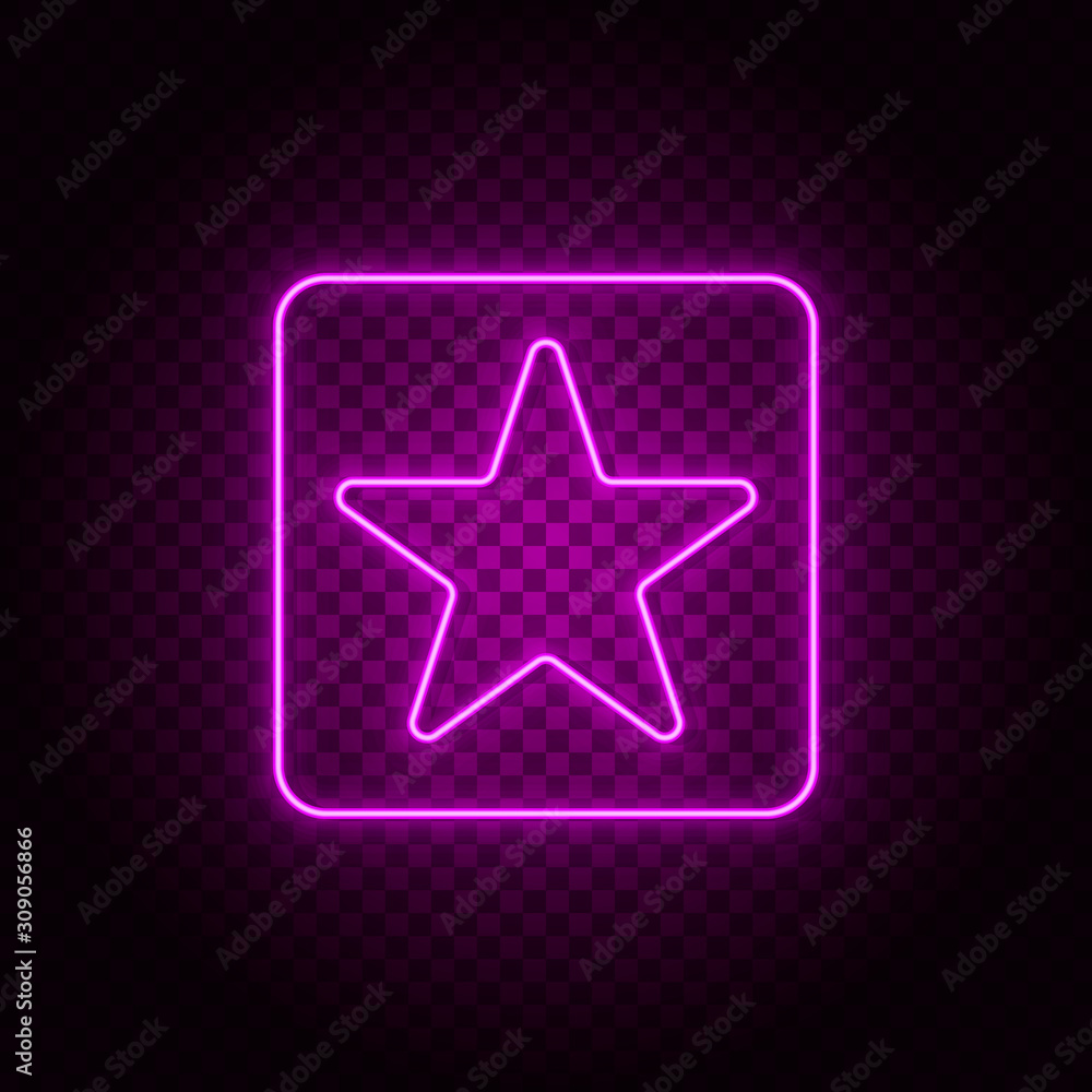 Poster star vector icon. element of simple icon for websites, web design, mobile app, info graphics. pink c
