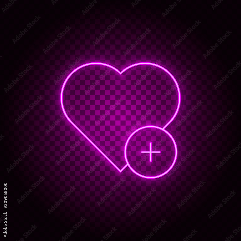 Poster heart, add, plus vector icon. element of simple icon for websites, web design, mobile app, info grap