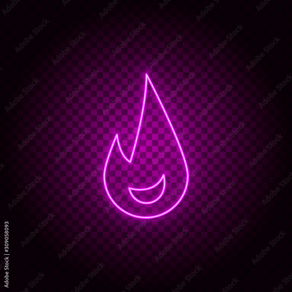 Poster fire, flame vector icon. element of simple icon for websites, web design, mobile app, info graphics.