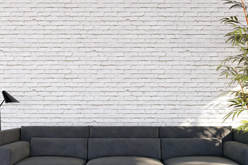 large luxury modern minimal bright interiors room mockup illustration 3D rendering