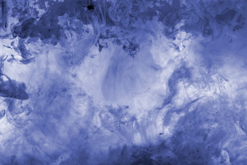 wallpaper with color ink swirl in the water, abstract paint mix