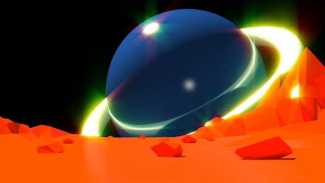 Planet low poly landscape Si-Fy 4k