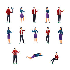 Fototapeta na wymiar Collection Creative Various Lifestyle Character. Set of Crowd of People Performing Activity. Flat style. Vector Illustration