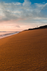 sunset in the desert