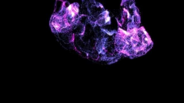 4k Liquid glowing multicolor neon dust. Fluid animation. Abstract background 