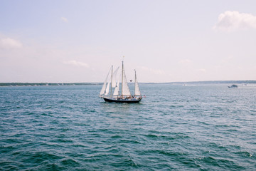 Fototapeta premium sailing boat in the sea