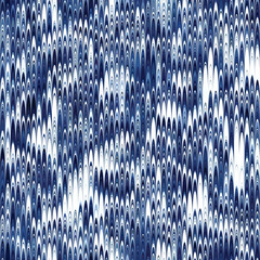 Indigo combed hand marbled paper texture. Seamless repeat vector pattern swatch.