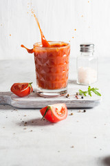 cocktail with strawberry