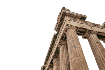 Ancient Greek temple Parthenon on the Acropolis of Athens