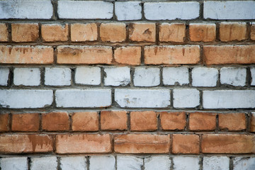 Orange brick wall, texture for design