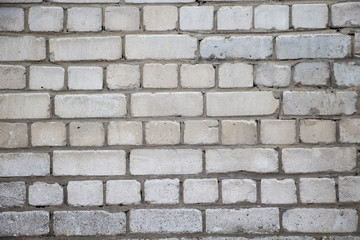 White brick wall texture, background for design