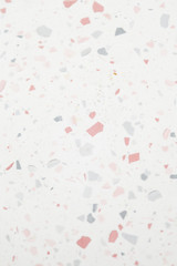 Pink and blue concrete terrazzo background, copy space