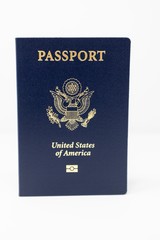 United States passport isolated on white background 