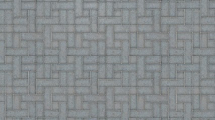 Background texture of rectangular shaped gray tiles.