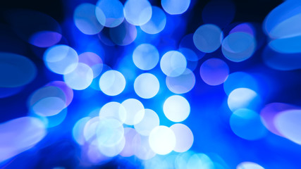 Blue abstract dynamics bokeh background