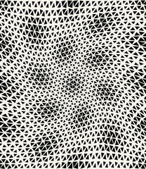 Abstract triangle halftone geometric background pattern print.