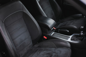 Alcantara seats in modern car