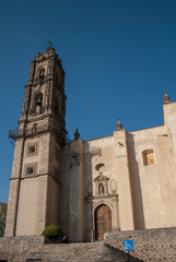 Fototapeta premium Tepotzotlan, / Mexico - Dec 2012 declared a Magical Town in 2002, is one of the most beautiful places in the State of Mexico, streets is an experience of beauty and Mexican flavor