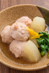 海老団子の煮物