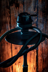 Obraz premium silhouette of a fruit hookah cup