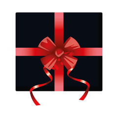 front view of gift box icon