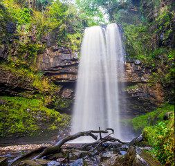 waterfall uk wales brecon beacon national park