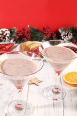 Non-alcoholic cocktails for New Year and Christmas