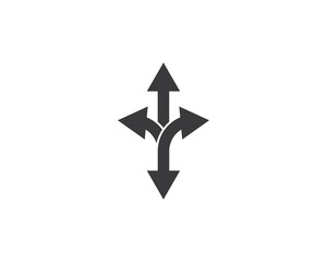 Arrow  icon vector illustration Logo Template