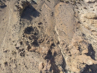 Rocks of the huge canyon, usa, top view texture
