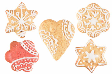 Traditional home made Christmas cookie ginger breads