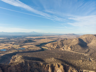 Cliffs of a huge canyon with a river, usa, top view, Beautiful nature