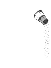 Fallendes Salz Design cool gla