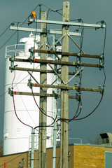 City power distribution pole and equipment 0699