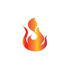 Fire flame vector illustration design template logo icone